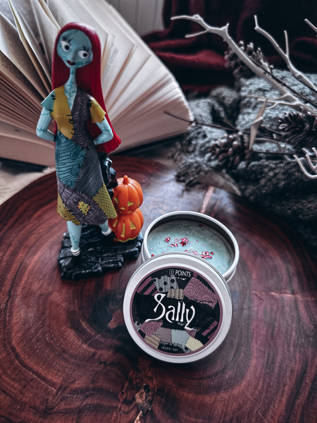 Jack & Sally - NBX Inspired Soy Candle - Scent: Sugar & Spice / Peppermint Candy Apple - Tin Duo