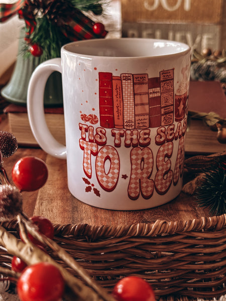 TIS THE SEASON TO READ  - Christmas  Mug