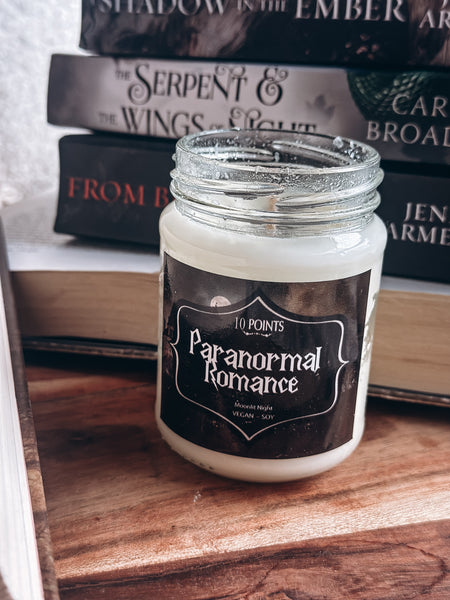 PARANORMAL ROMANCE  - Bookish Inspired Soy Candle Scent Notes: Moonlit Night