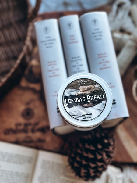 LEMBAS BREAD  - LOTR Inspired Soy Candle Scent Notes: Maple Bread