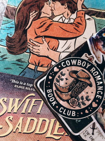 COWBOY ROMANCE BOOK CLUB  - Sticker