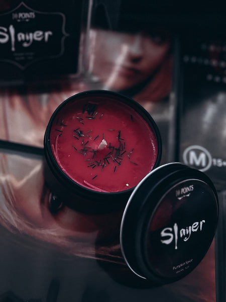 SLAYER - Bookish Inspired Soy Candle Scent Notes: Pumpkin Smoke