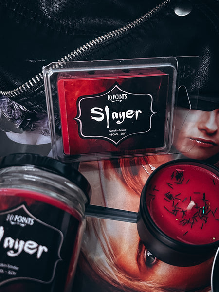 SLAYER - Bookish Inspired Soy Candle Scent Notes: Pumpkin Smoke