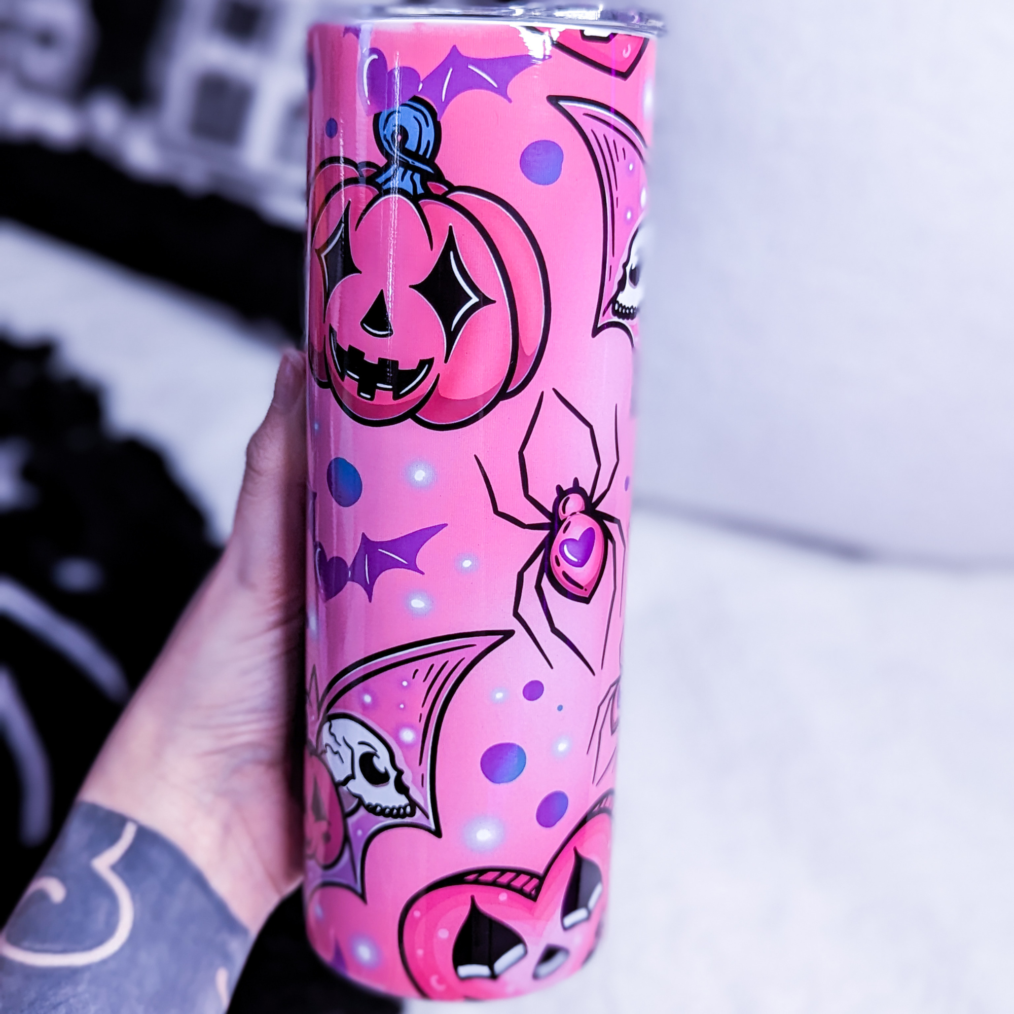 HEY PUMPKIN!  - Pink Tumbler