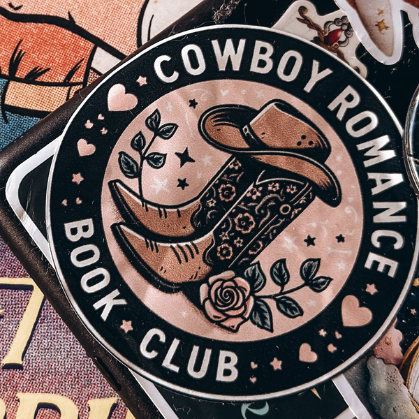 COWBOY ROMANCE BOOK CLUB  - Sticker