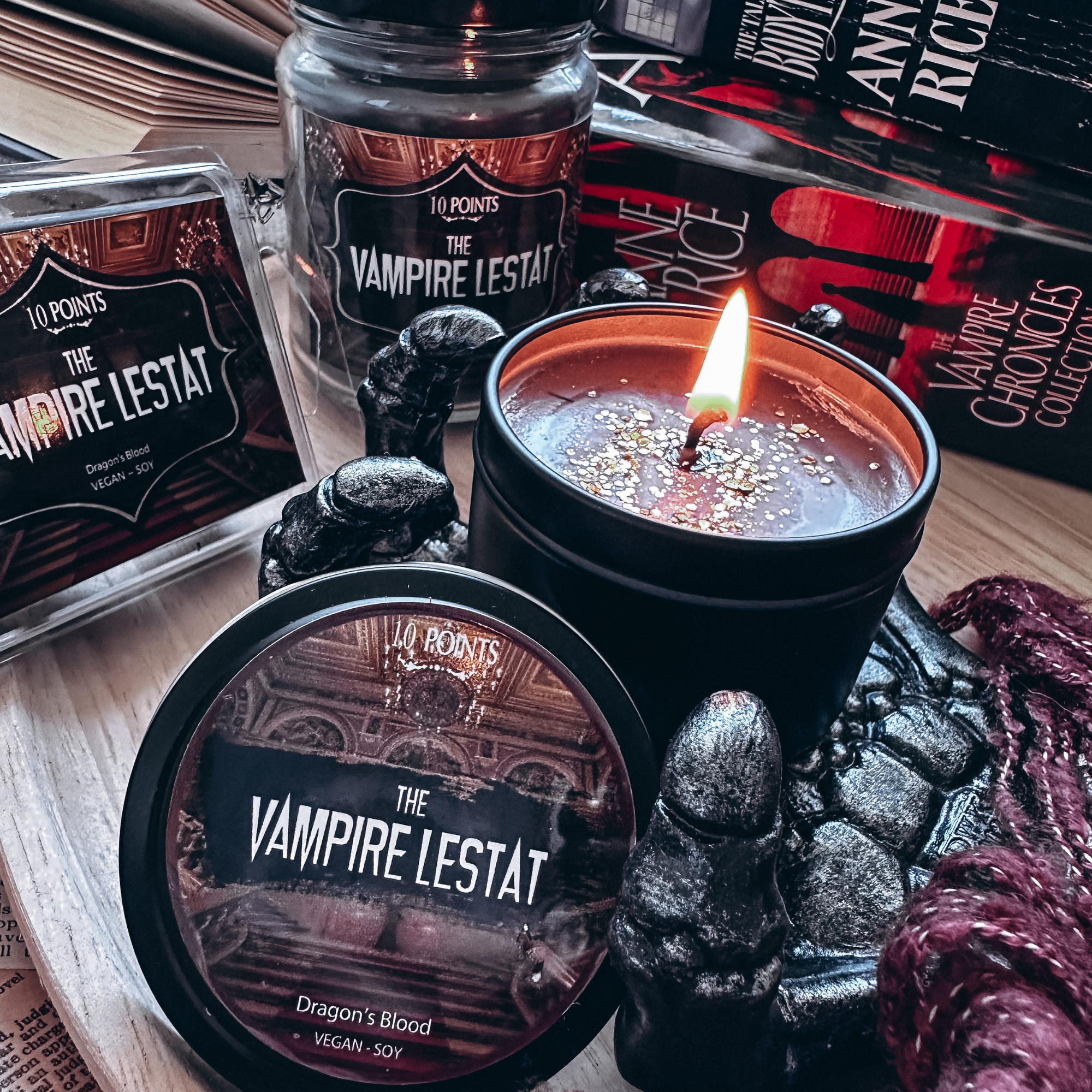 THE VAMPIRE LESTAT - Bookish Inspired Soy Candle Scent Notes: Dragons Blood