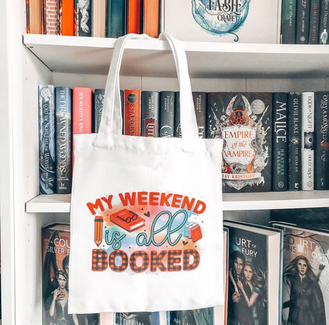 My Weekend is Booked - Bookish Tote